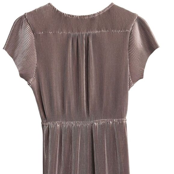 Baltic Born Athena Pleated Maxi Dress Womens Small Blush Rose Pink Gown Formal - Picture 7 of 11